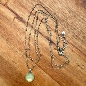 Lucky Brand | Faceted Pendant Layer Necklace | 22” Adjustable
